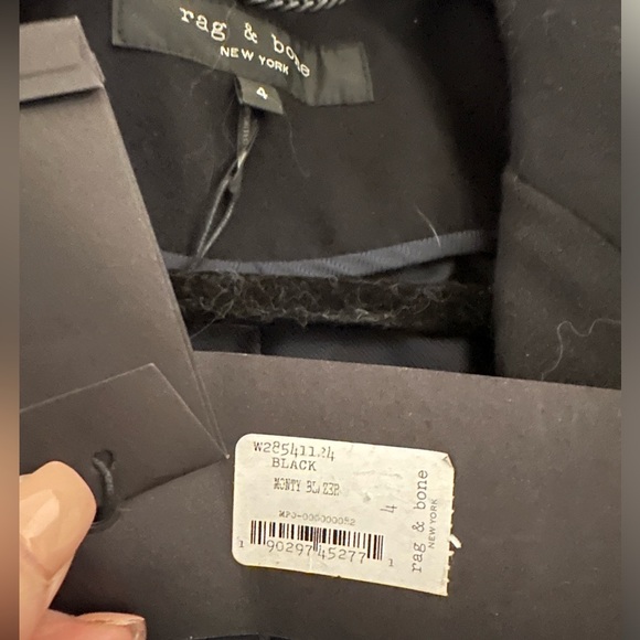 NWT Rag & Bone black wool blazer - Picture 5 of 5